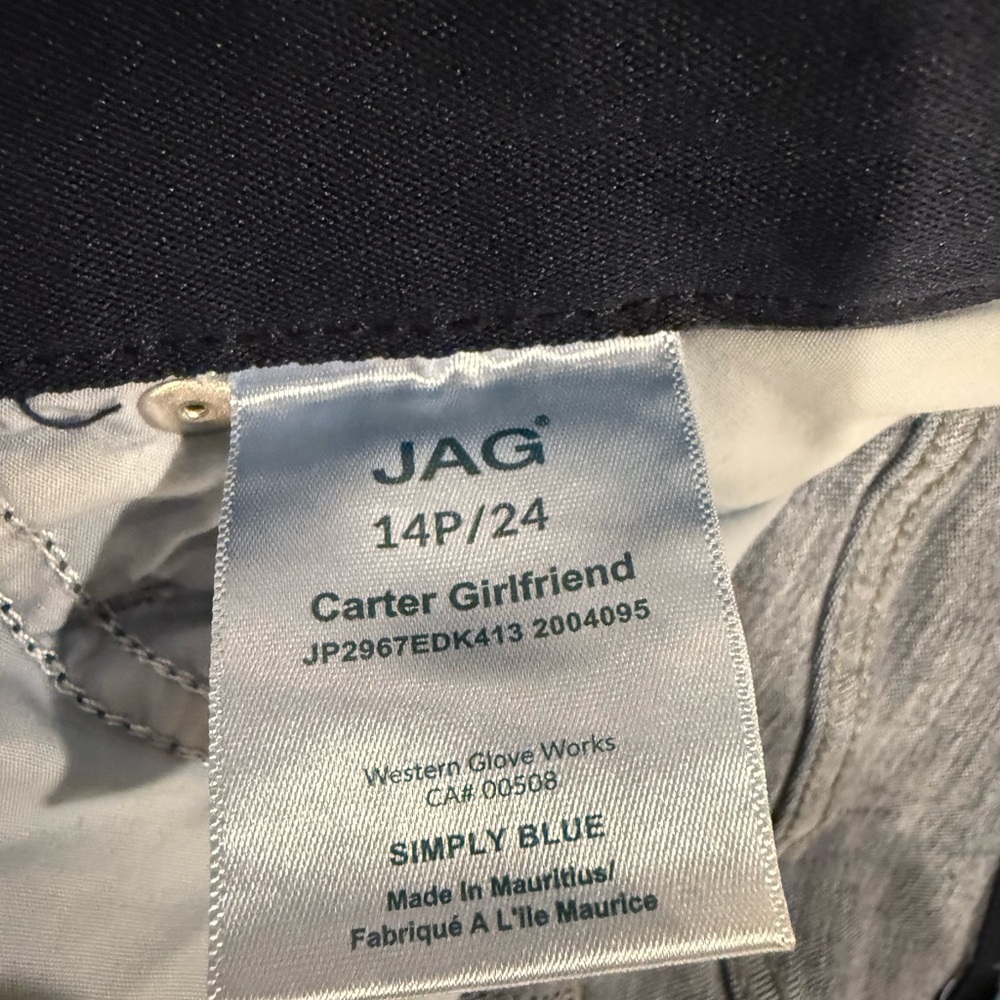 *GENTLY WORN* Womens JAG Size 14P Carter Girlfriend Cropped Ankle Jeans - Picture 4 of 7